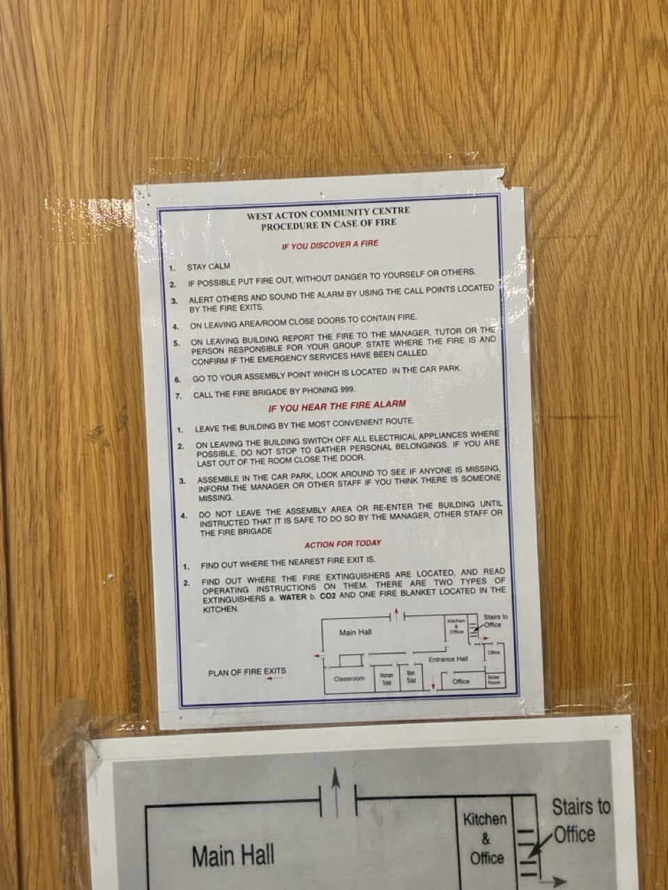 Fire Safety Procedures